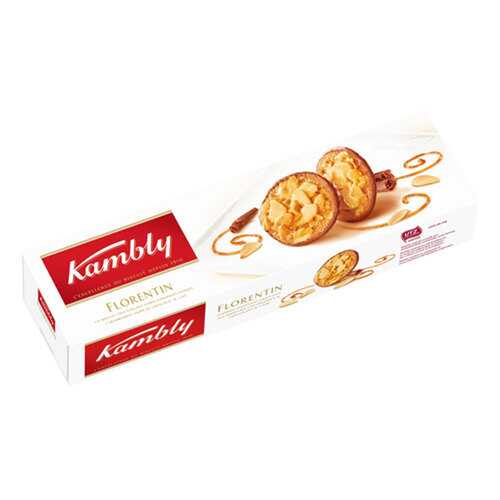 Печенье Kambly Butterfly Florentin с миндалем в карамели 100г в Окей