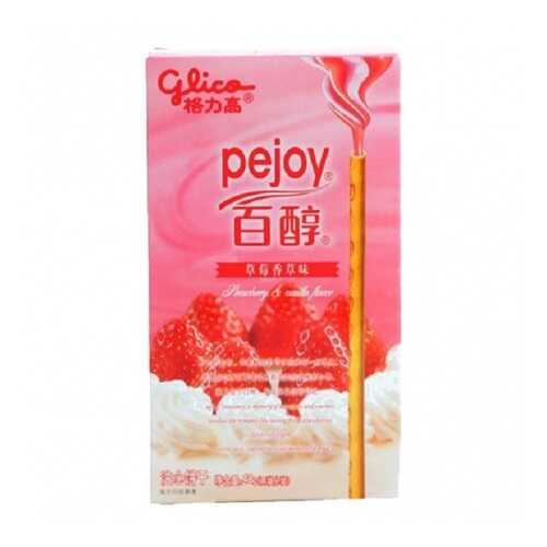 ПОККИ PEJOY GLICO КЛУБНИКА со СЛИВКАМИ 48 г в Окей