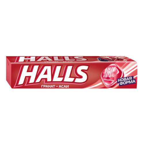 Леденцы Halls со вкусом граната и ягод асаи 12*25 г в Окей