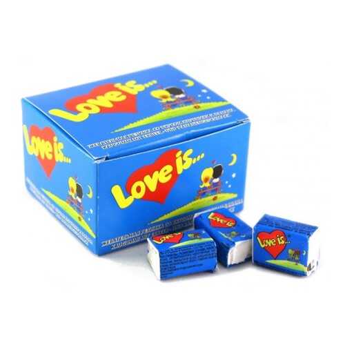 Жевательная резинка Love is банан-клубника 4.2 г 100 штук в Окей
