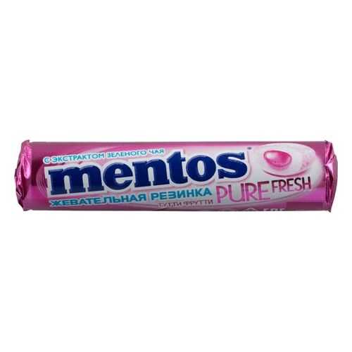 Жевательная резинка Mentos тутти-фрутти без сахара с экстрактом зеленого чая 16 г в Окей