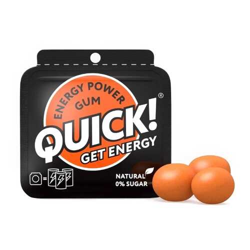 Жевательная резинка QUICK энергетическая 15 г в Окей