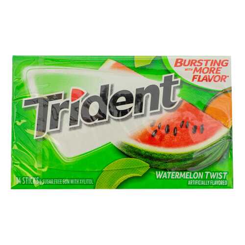 Жевательная резинка Trident Watermelon 26.6 г, США в Окей