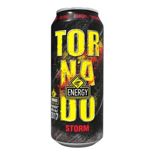 Напиток энергетический Tornado Energy storm газированный жестяная банка 0.45 л в Окей