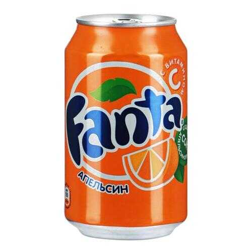 Напиток Fanta апельсин сильногазированный жестяная банка 0.33 л в Окей