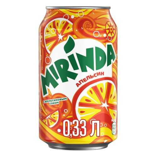 Напиток Mirinda апельсин жестяная банка 0.33 л в Окей