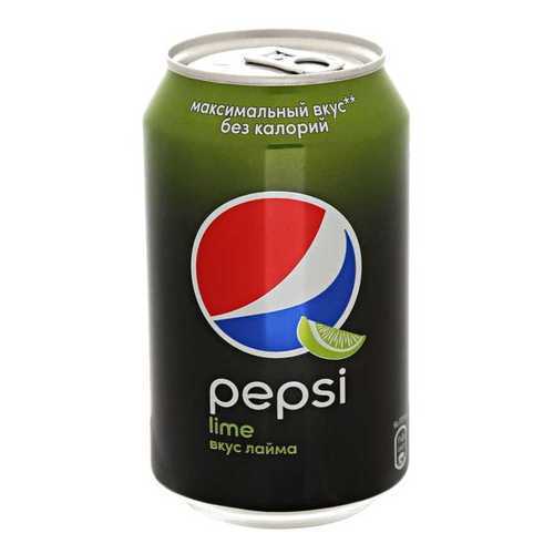 Напиток Pepsi Lime газированный ж/б 0.33 л упаковка 12 шт в Окей