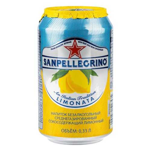 Напиток среднегазированный Sanpellegrino лимонный жестяная банка 0.33 л в Окей