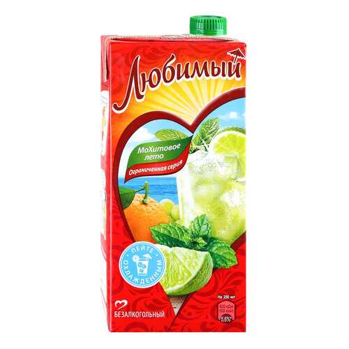 Любимый сок МоХитовое лето 0,95 л в Окей