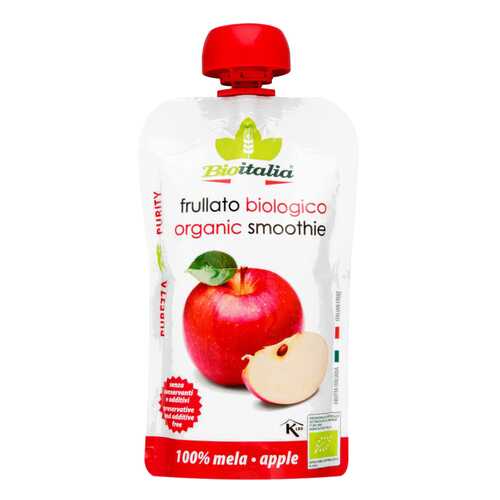 Пюре Bioitalia из яблока смузи 120 г в Окей
